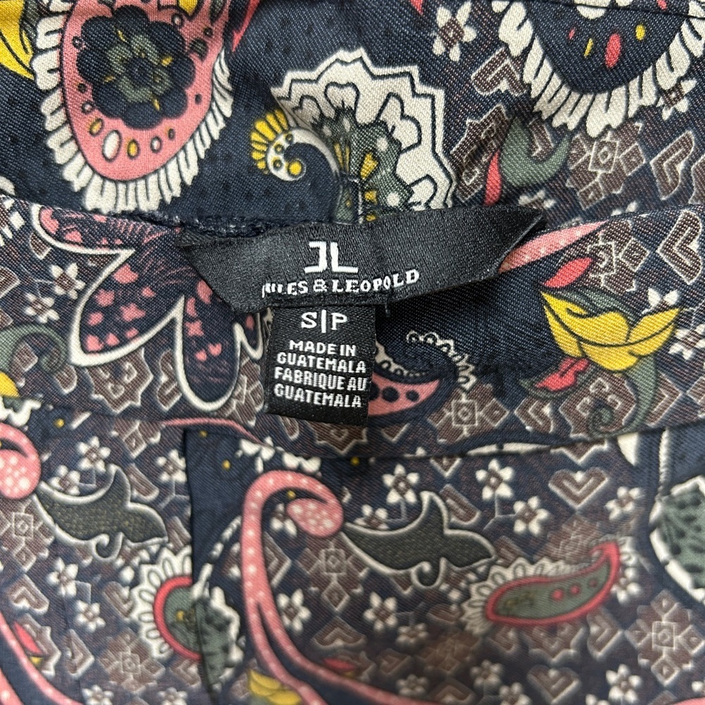 Jules & Leopold Paisley Ankle Pants - Multicolor - Picture 3 of 3